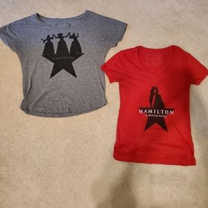 Lot of two Hamilton official merchandise tees